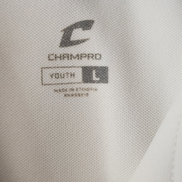 Cream Button-Up Jersey with Logo - Picture 3 of 5